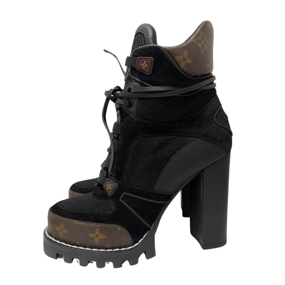 New Louis Vuitton Monogram High Heel Star Trail Boots - Picture 4 of 8